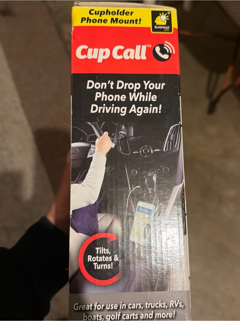 2 CupCall Cupholder Phone Mount – Black - Picture 4 of 4
